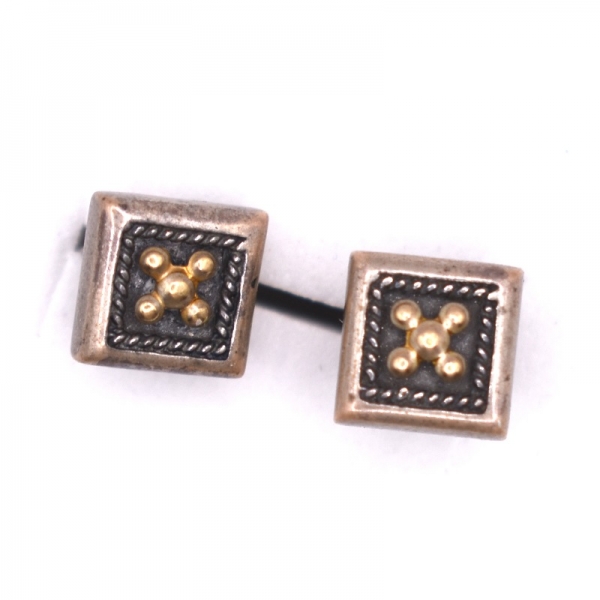 Σκουλαρίκια ασημόχρυσα  χρυσό Κ22