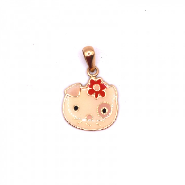 Mενταγιόν σε χρυσό Κ14 hello kitty