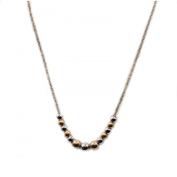 Κολιέ σε χρυσό με μπιλάκια