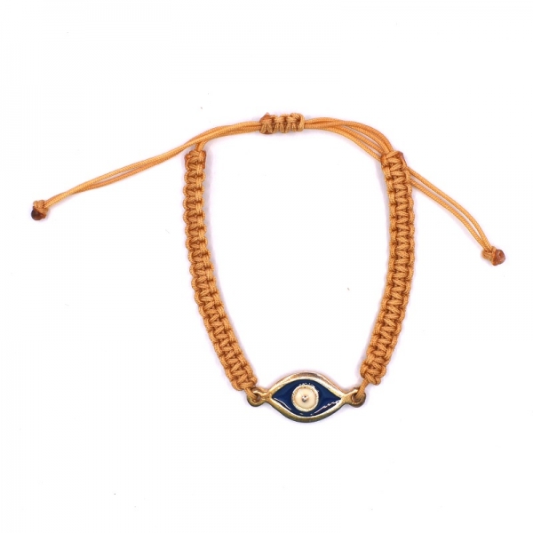 Bραχιόλι φω  μακραμέ με μάτι
