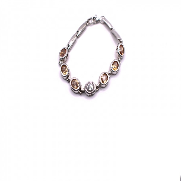 Bραχιόλι ασημένιο 925 με 7 ζιργκόν