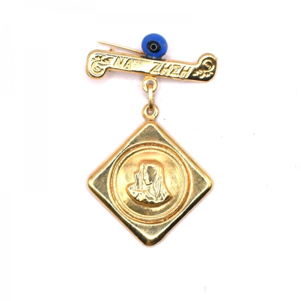 Χρυσή παραμάνα με παναγία