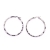 Σκουλαρίκια κρίκοι με ατσάλι 