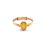 Δαχτυλίδι παιδικό σε χρυσό Κ14 με κίτρινη πέτρα