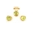 Σετ μενταγιόν και σκουλαρίκια σε χρυσό Κ14 με περίδοτο πέτρα