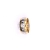 Δαχτυλίδι δίχρωμο σε χρυσό Κ14 με ζιργκόν